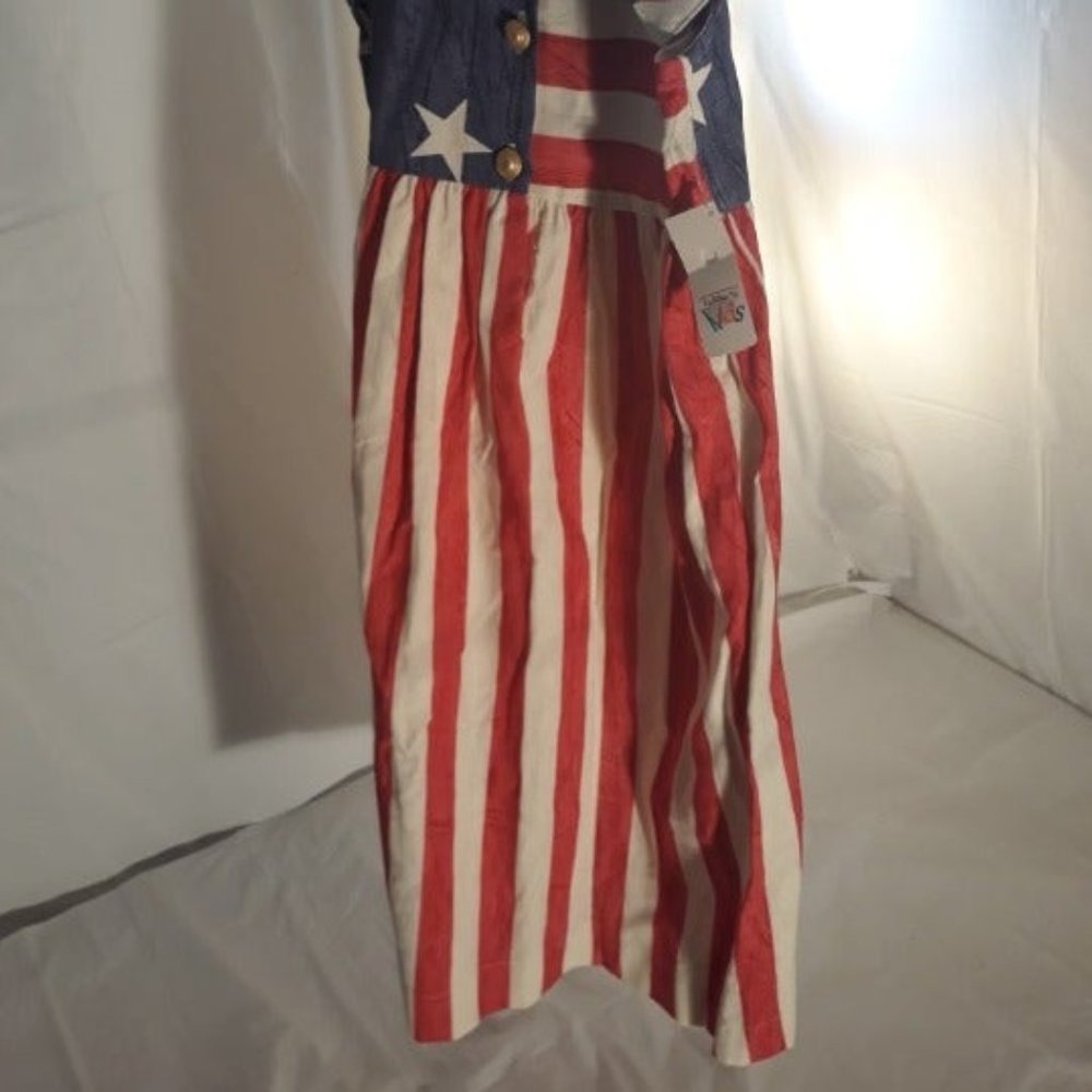 NWT Talbots kids Girls American Flag Dress Size 6 - Picture 7 of 7
